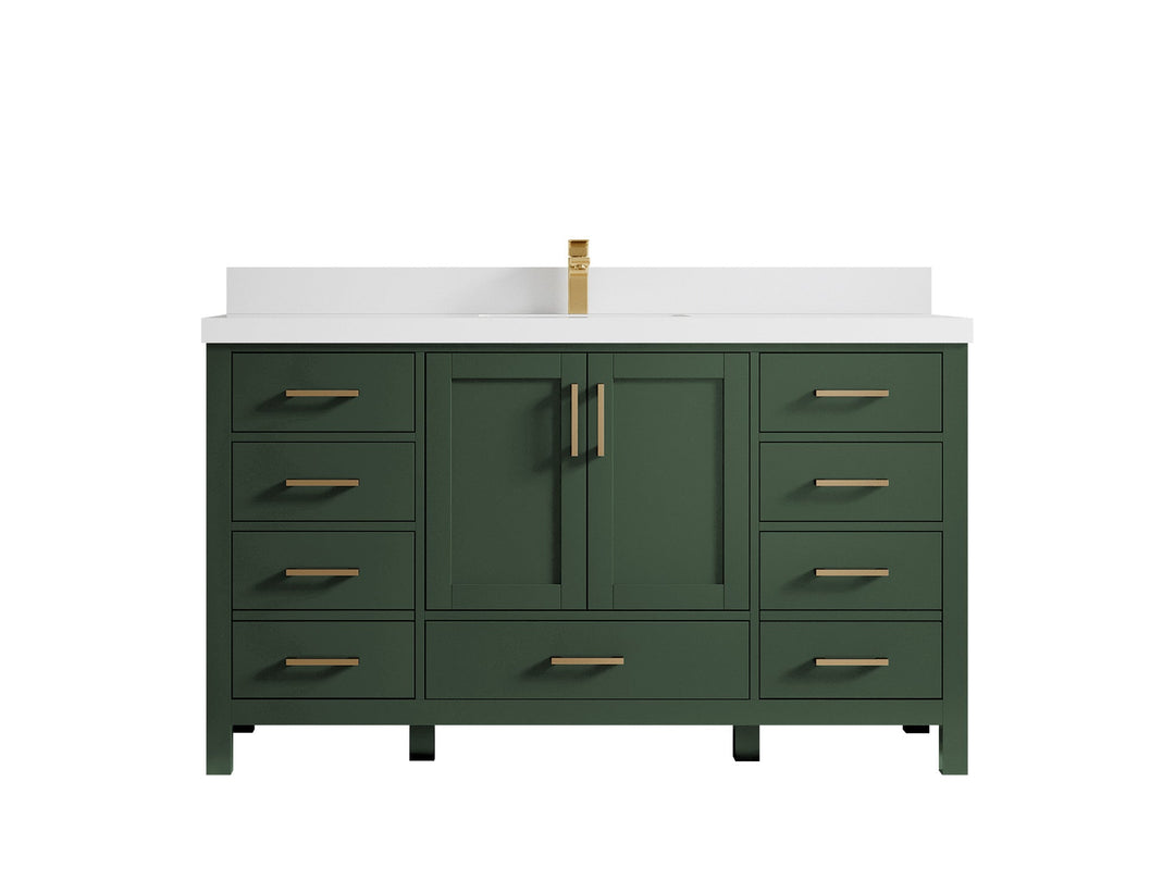 Malibu 60 in. W x 22 in. D Single Sink Bathroom Vanity - Willow Bath and Vanity