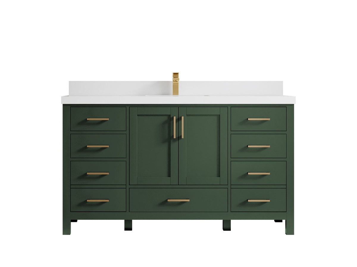 Malibu 60 in. W x 22 in. D Single Sink Bathroom Vanity - Willow Bath and Vanity