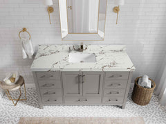 Malibu 60 in. W x 22 in. D Single Sink Bathroom Vanity - photo 36