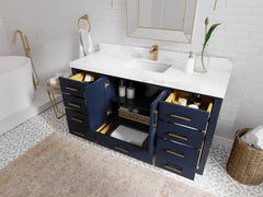 Malibu 60 in. W x 22 in. D Single Sink Bathroom Vanity - photo 3