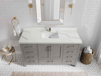 Malibu 60 in. W x 22 in. D Single Sink Bathroom Vanity - Willow Bath and Vanity