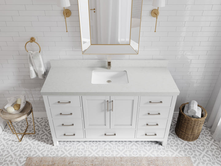 Malibu 60 in. W x 22 in. D Single Sink Bathroom Vanity - photo 8