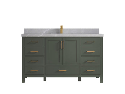 Malibu 60 in. W x 22 in. D Single Sink Bathroom Vanity - Willow Bath and Vanity