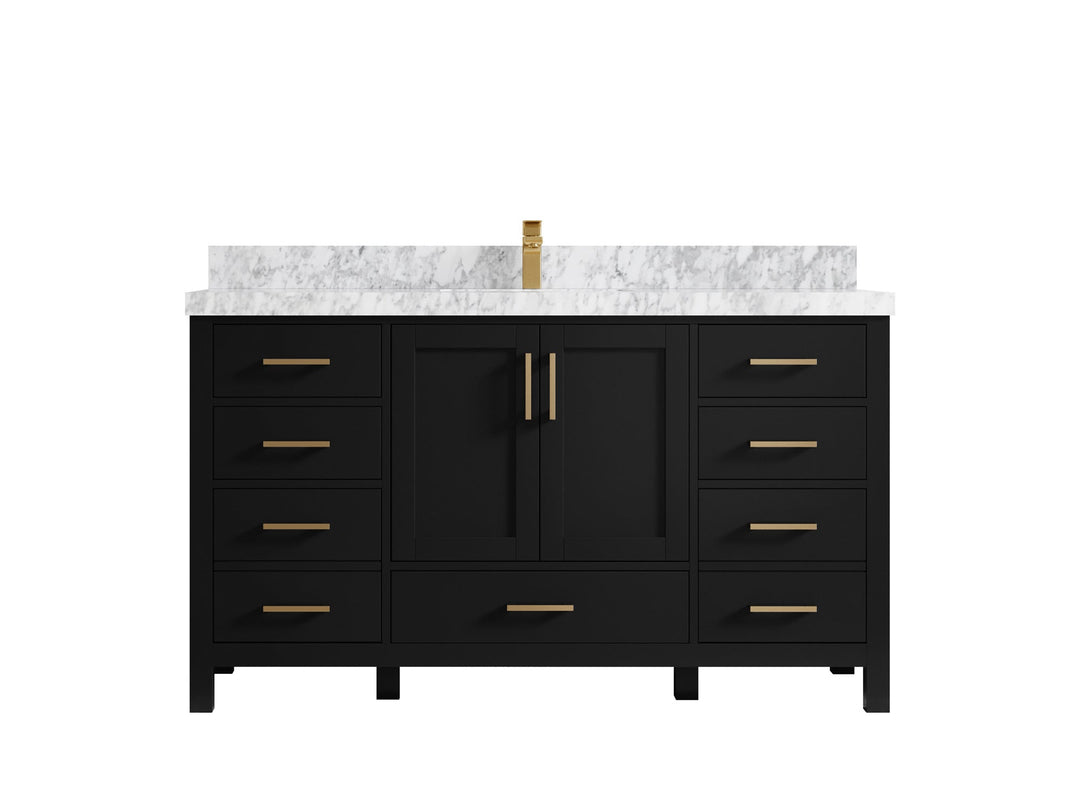 Malibu 60 in. W x 22 in. D Single Sink Bathroom Vanity - Willow Bath and Vanity
