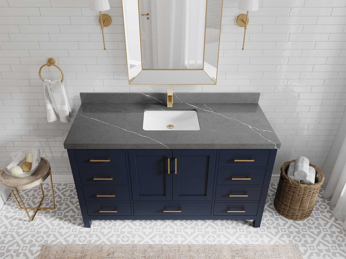 Malibu 60 in. W x 22 in. D Single Sink Bathroom Vanity - Willow Bath and Vanity
