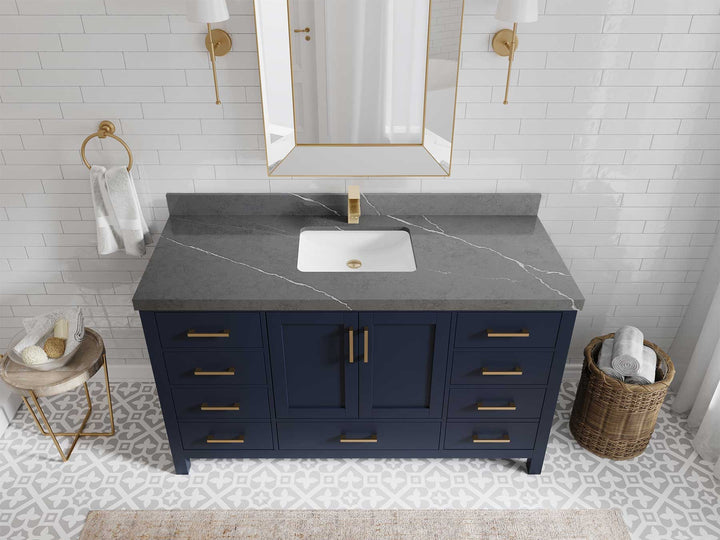 Malibu 60 in. W x 22 in. D Single Sink Bathroom Vanity - photo 34