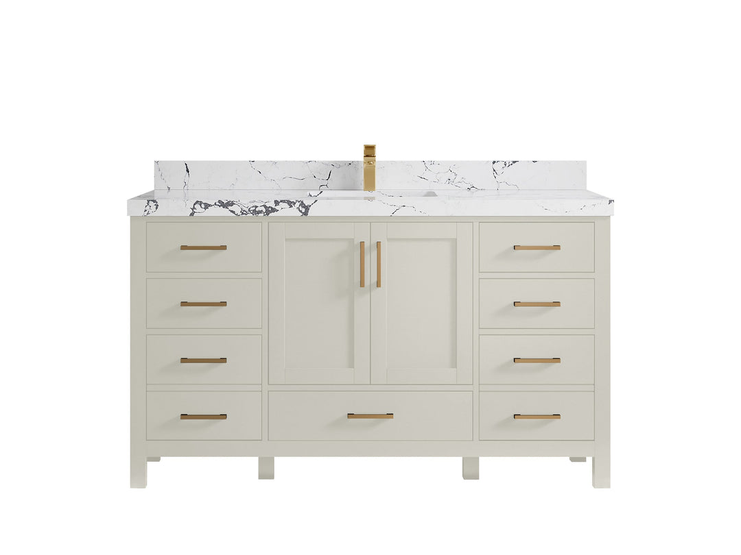 Malibu 60 in. W x 22 in. D Single Sink Bathroom Vanity - Willow Bath and Vanity