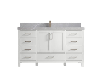 Malibu 60 in. W x 22 in. D Single Sink Bathroom Vanity - Willow Bath and Vanity