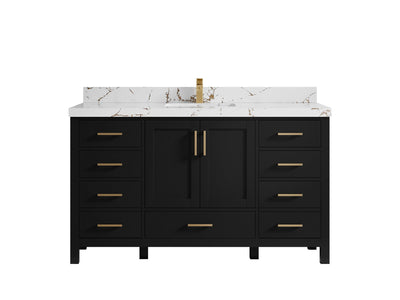 Malibu 60 in. W x 22 in. D Single Sink Bathroom Vanity - Willow Bath and Vanity