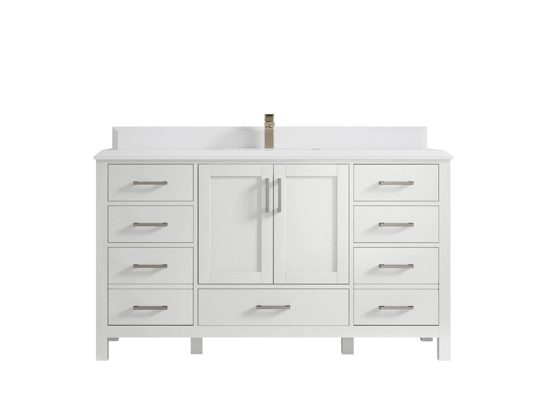 Malibu 60 in. W x 22 in. D Single Sink Bathroom Vanity - Willow Bath and Vanity