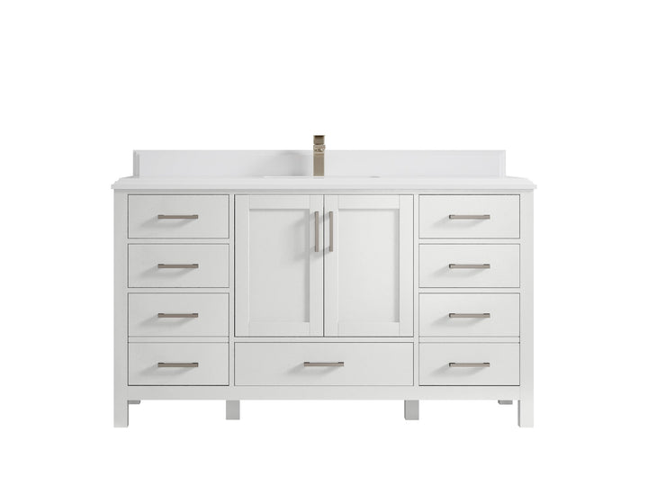 Malibu 60 in. W x 22 in. D Single Sink Bathroom Vanity - photo 25