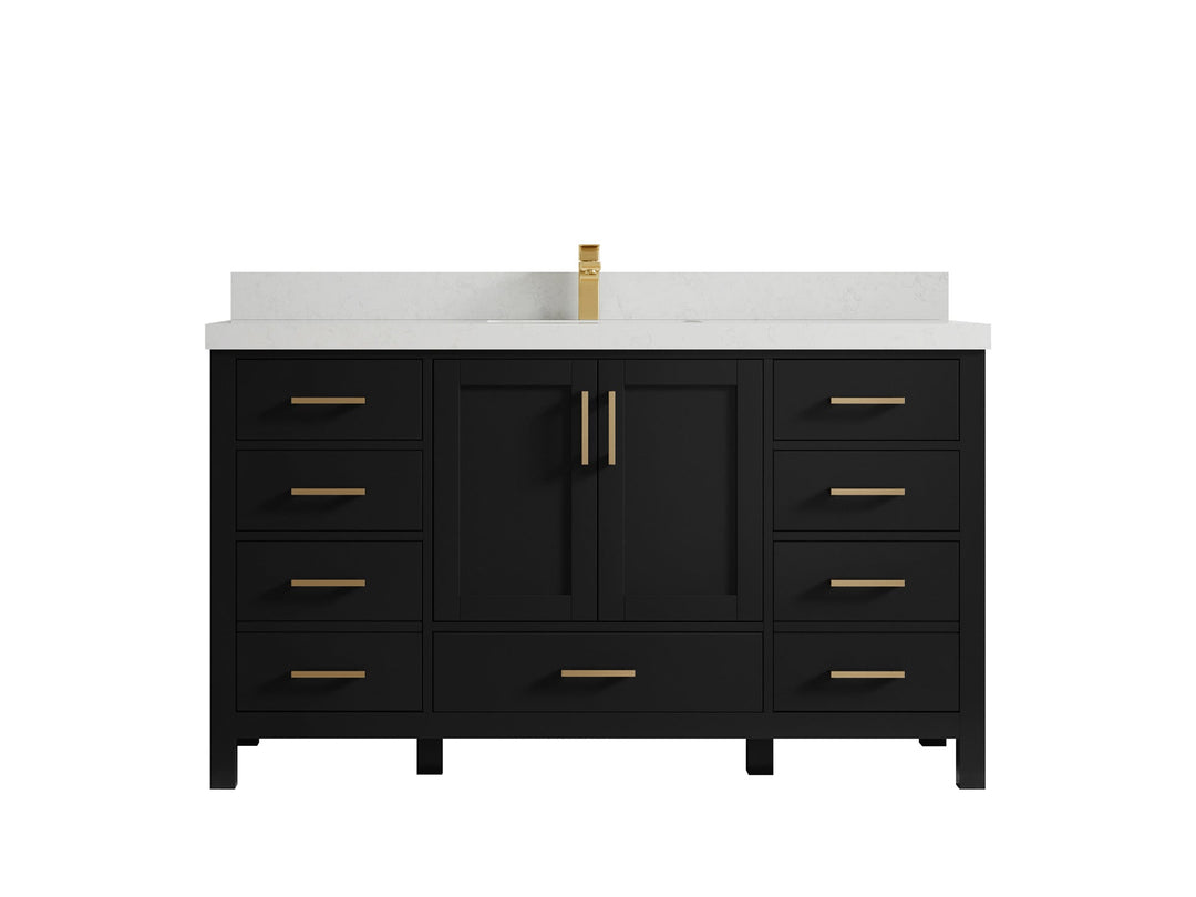 Malibu 60 in. W x 22 in. D Single Sink Bathroom Vanity - Willow Bath and Vanity