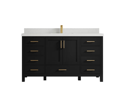 Malibu 60 in. W x 22 in. D Single Sink Bathroom Vanity - Willow Bath and Vanity