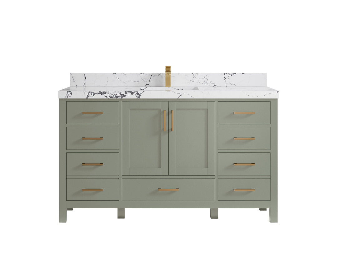 Malibu 60 in. W x 22 in. D Single Sink Bathroom Vanity - Willow Bath and Vanity