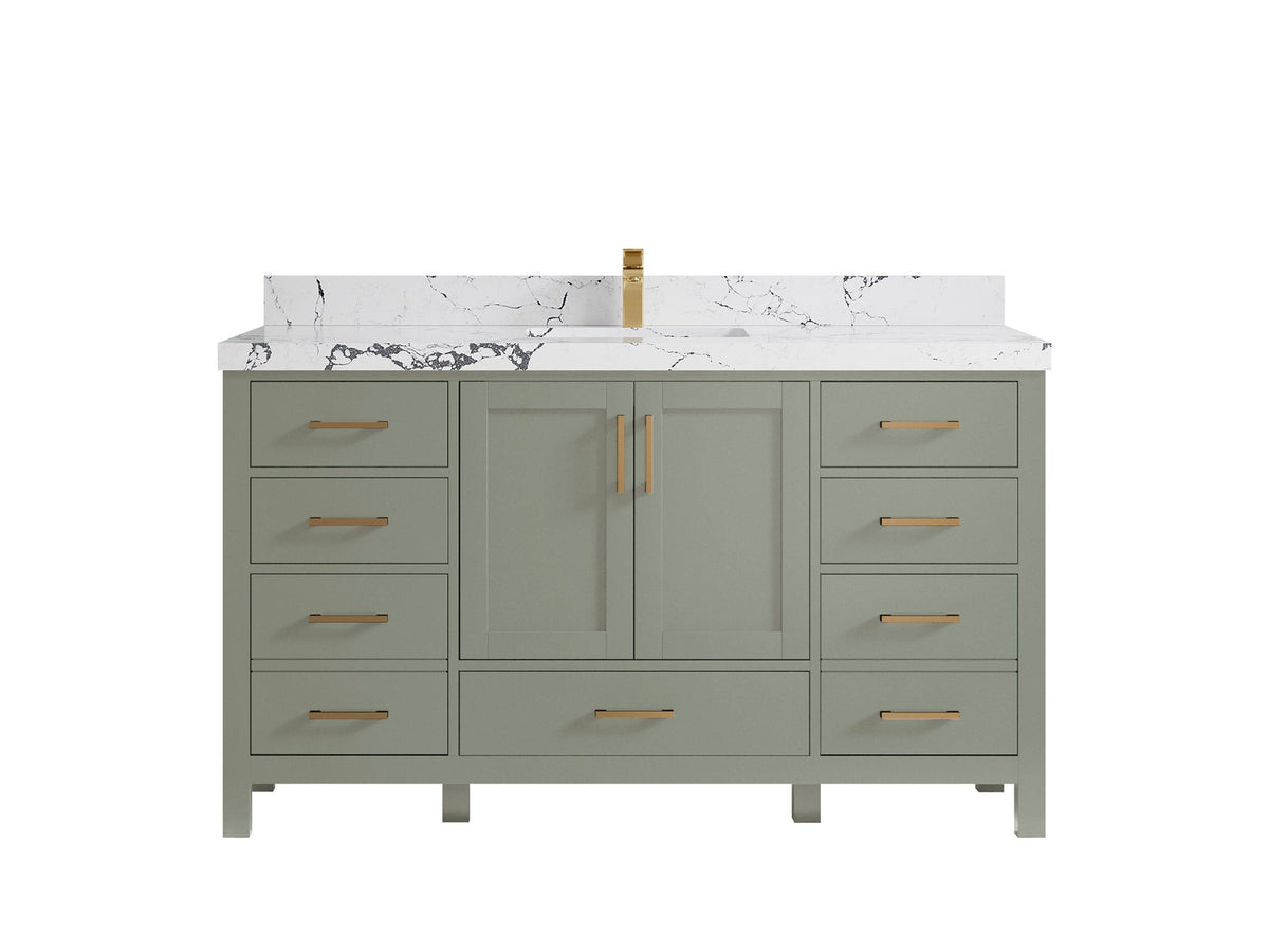 Malibu 60 in. W x 22 in. D Single Sink Bathroom Vanity - Willow Bath and Vanity