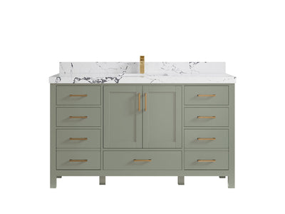 Malibu 60 in. W x 22 in. D Single Sink Bathroom Vanity - Willow Bath and Vanity