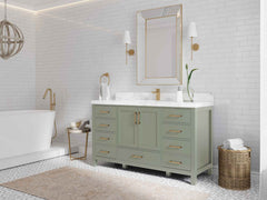 Malibu 60 in. W x 22 in. D Single Sink Bathroom Vanity - photo 3