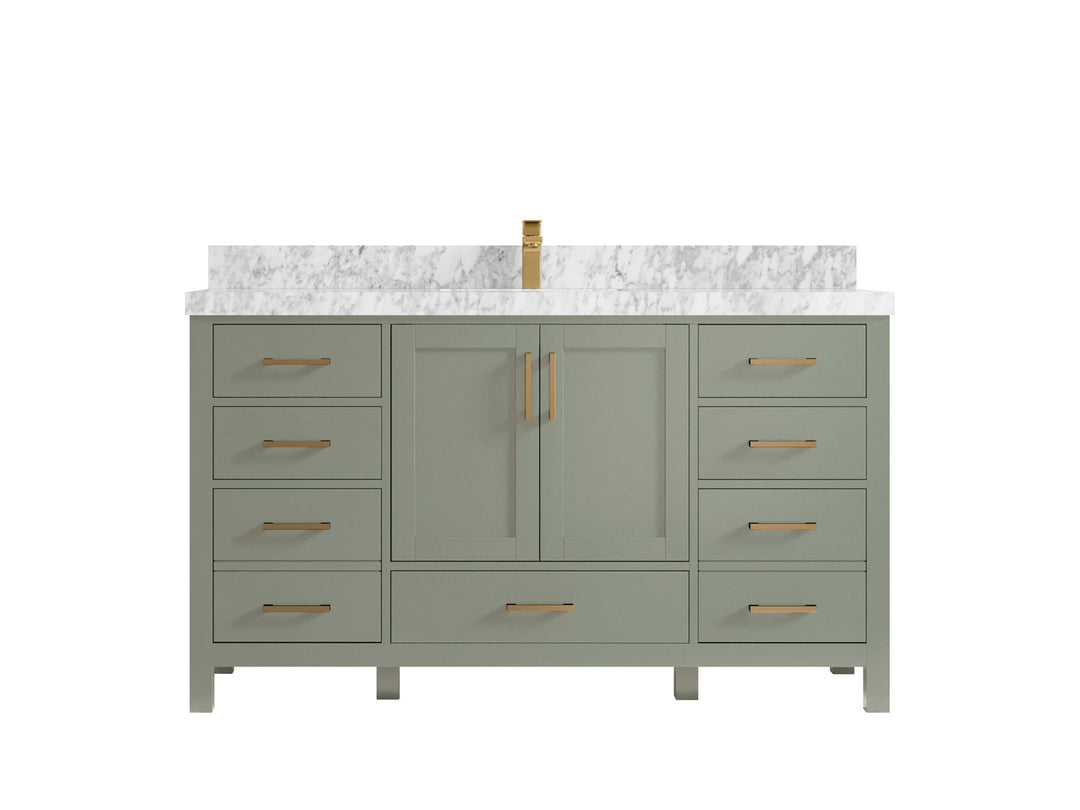 Malibu 60 in. W x 22 in. D Single Sink Bathroom Vanity - Willow Bath and Vanity