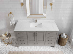 Malibu 60 in. W x 22 in. D Single Sink Bathroom Vanity - photo 26