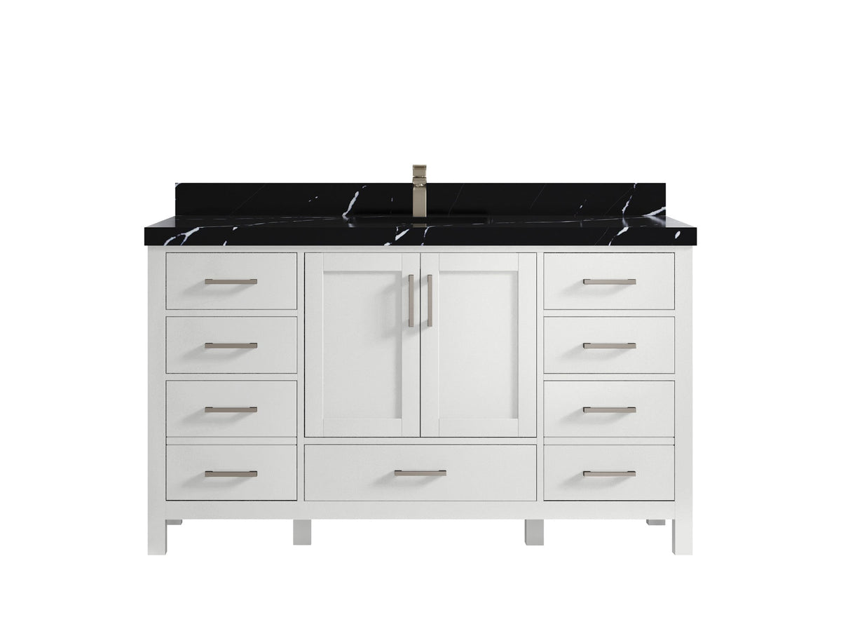 Malibu 60 in. W x 22 in. D Single Sink Bathroom Vanity - Willow Bath and Vanity