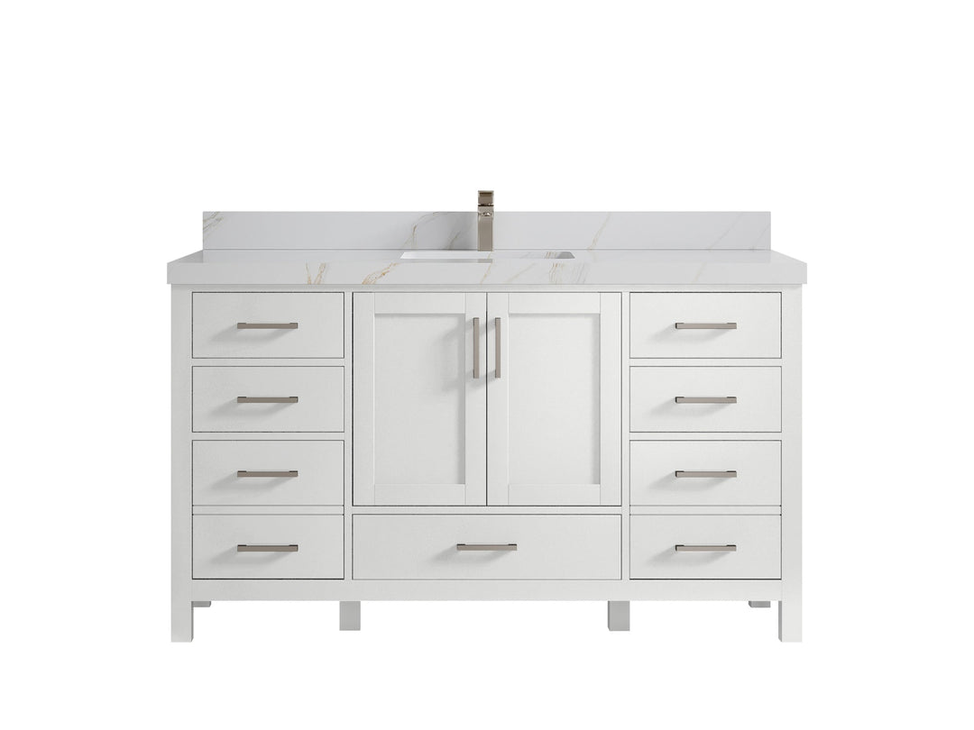Malibu 60 in. W x 22 in. D Single Sink Bathroom Vanity - Willow Bath and Vanity