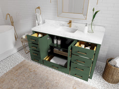 Malibu 60 in. W x 22 in. D Single Sink Bathroom Vanity - photo 3