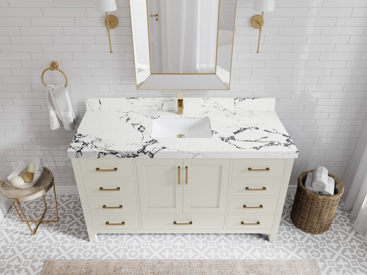 Malibu 60 in. W x 22 in. D Single Sink Bathroom Vanity - Willow Bath and Vanity