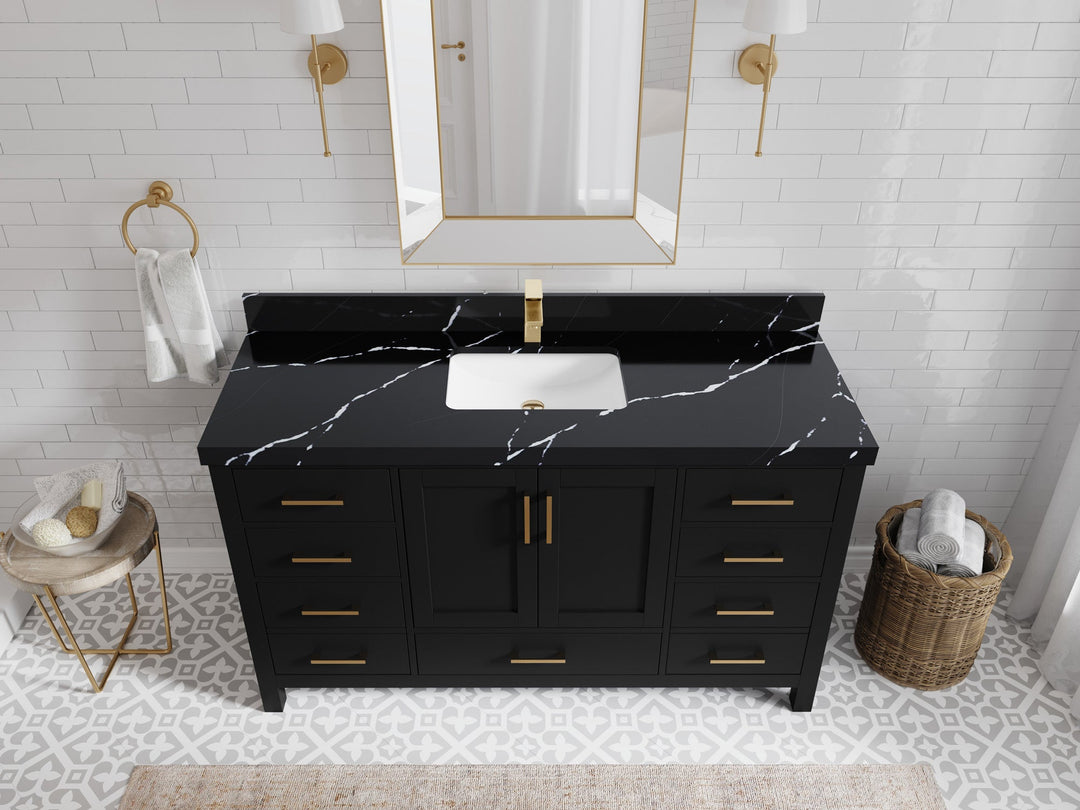 Malibu 60 in. W x 22 in. D Single Sink Bathroom Vanity - Willow Bath and Vanity