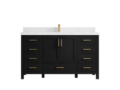Malibu 60 in. W x 22 in. D Single Sink Bathroom Vanity - Willow Bath and Vanity