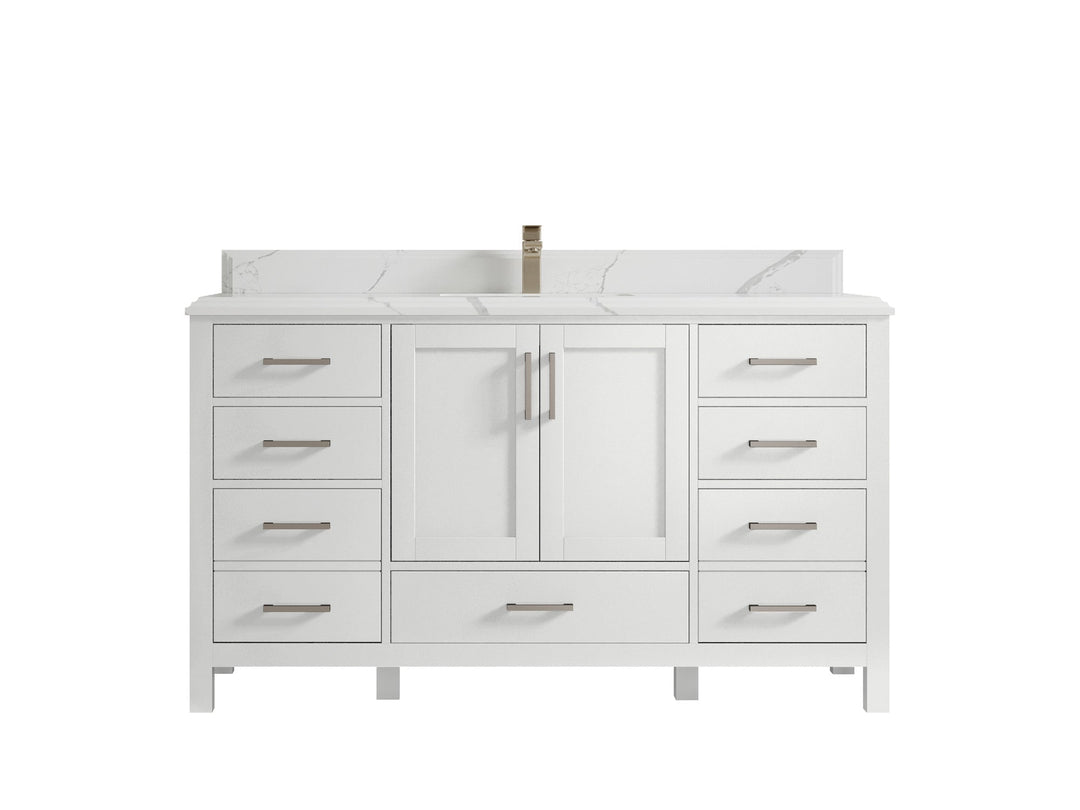 Malibu 60 in. W x 22 in. D Single Sink Bathroom Vanity - Willow Bath and Vanity