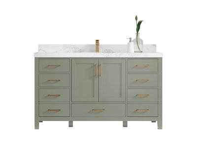 Malibu 60 in. W x 22 in. D Single Sink Bathroom Vanity - Willow Bath and Vanity
