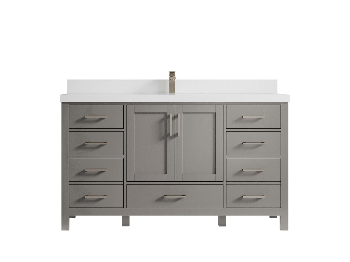Malibu 60 in. W x 22 in. D Single Sink Bathroom Vanity - Willow Bath and Vanity