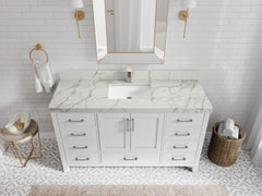 Malibu 60 in. W x 22 in. D Single Sink Bathroom Vanity - photo 38