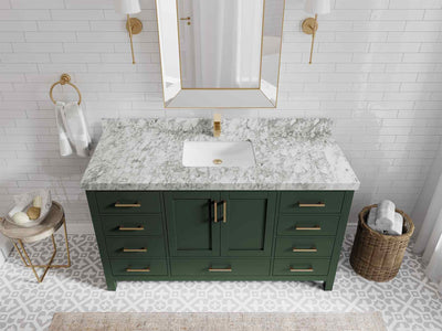 Malibu 60 in. W x 22 in. D Single Sink Bathroom Vanity - Willow Bath and Vanity