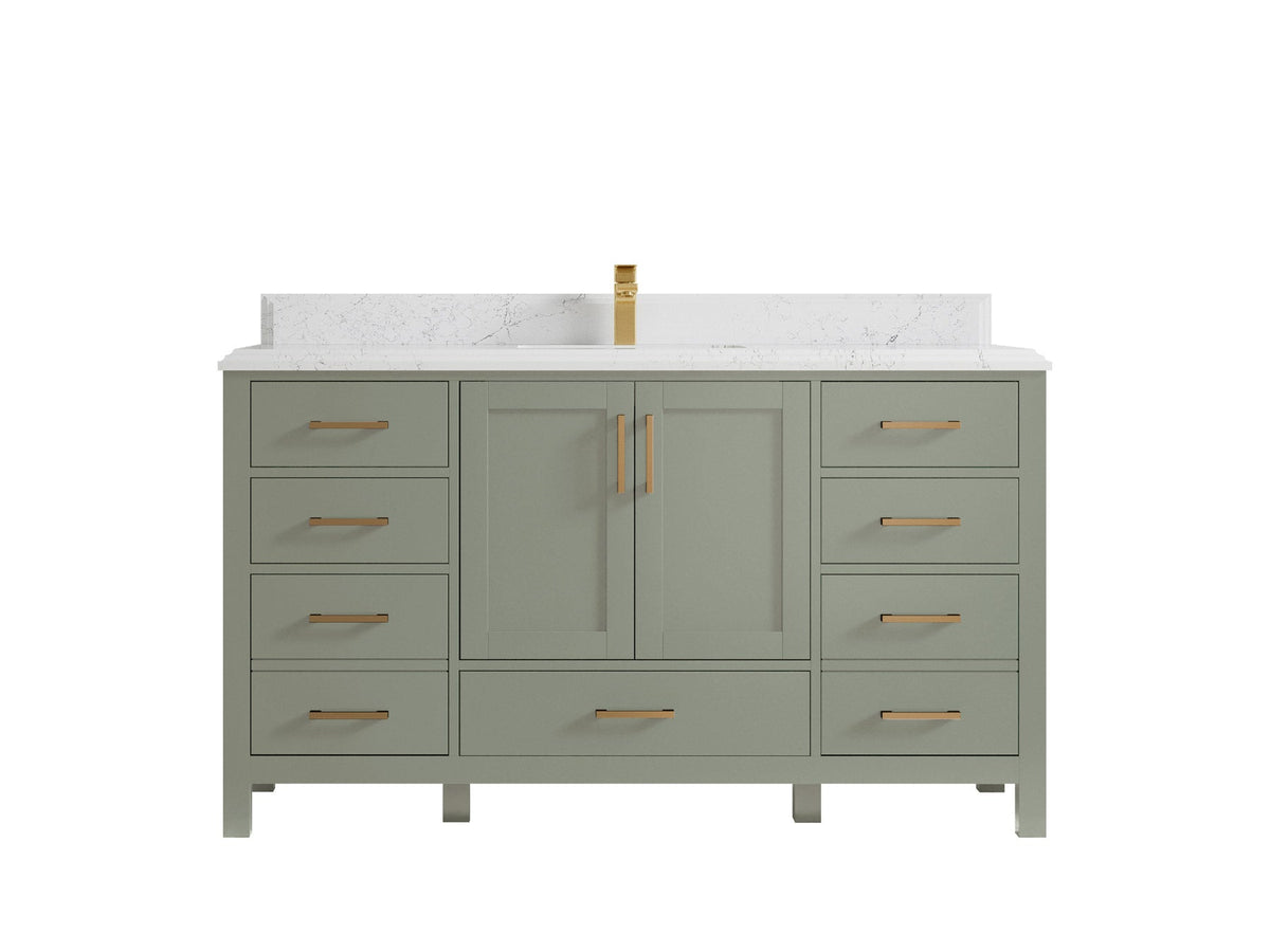 Malibu 60 in. W x 22 in. D Single Sink Bathroom Vanity - Willow Bath and Vanity
