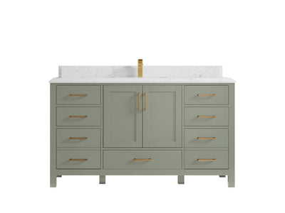 Malibu 60 in. W x 22 in. D Single Sink Bathroom Vanity - Willow Bath and Vanity