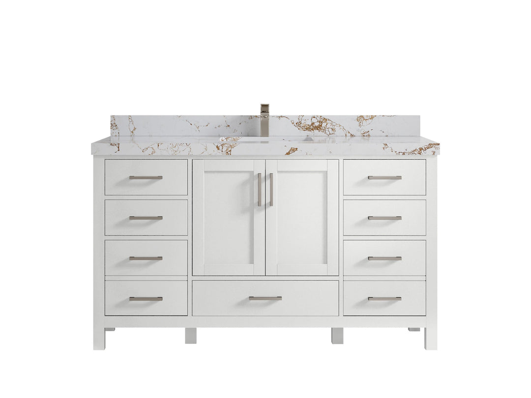 Malibu 60 in. W x 22 in. D Single Sink Bathroom Vanity - Willow Bath and Vanity