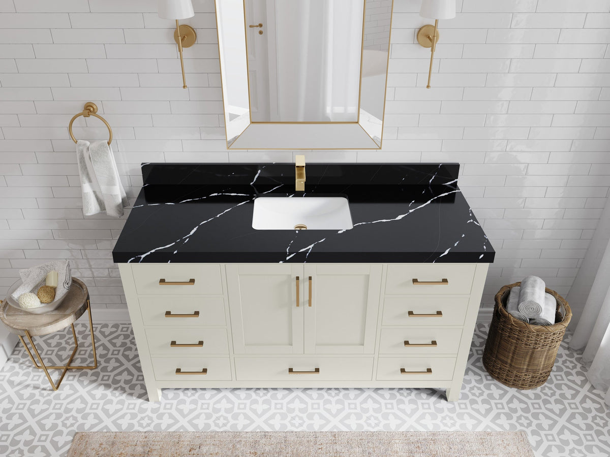 Malibu 60 in. W x 22 in. D Single Sink Bathroom Vanity - Willow Bath and Vanity
