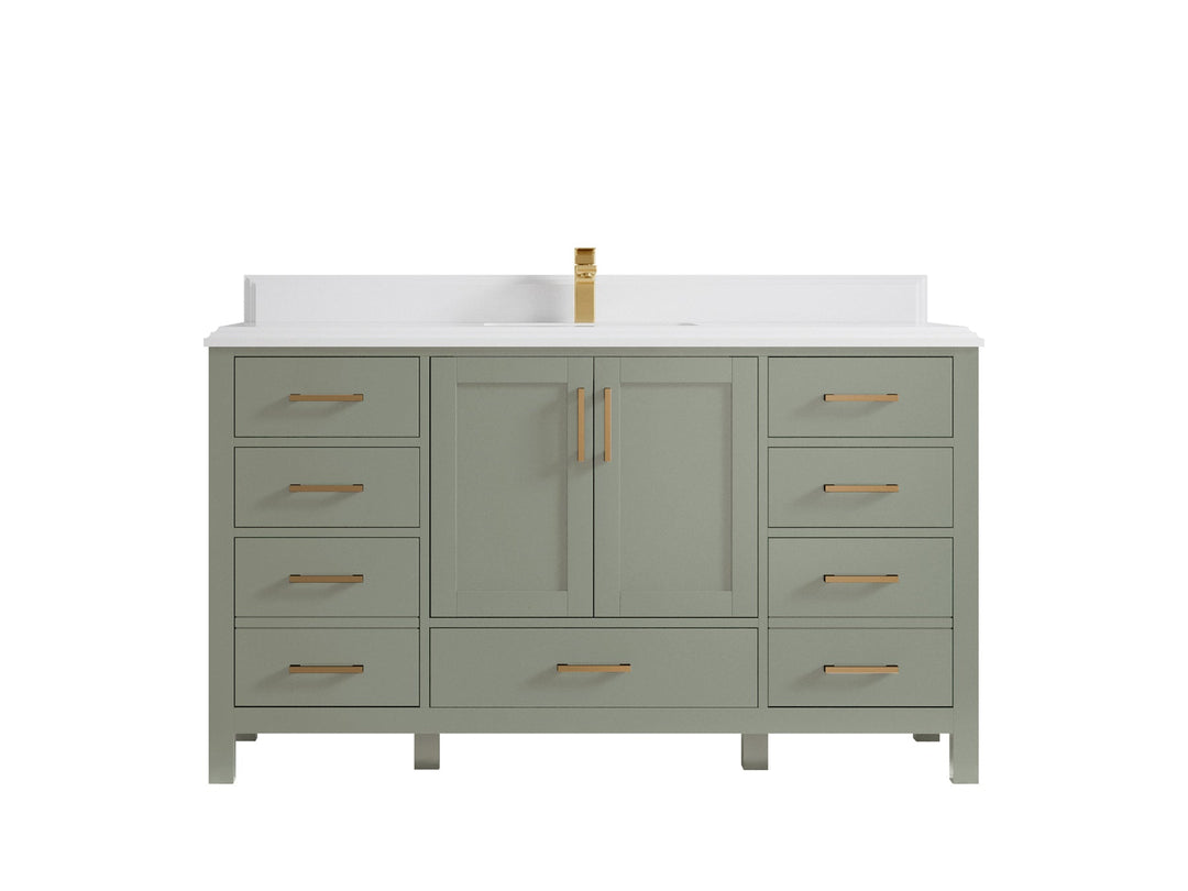 Malibu 60 in. W x 22 in. D Single Sink Bathroom Vanity - Willow Bath and Vanity