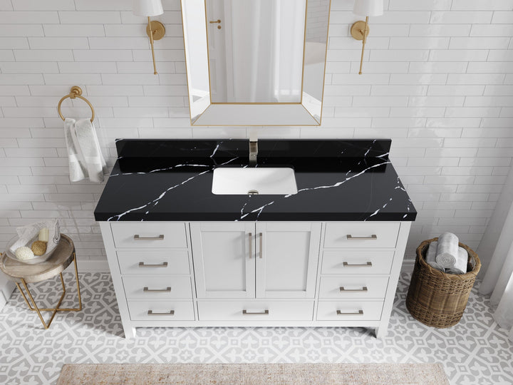 Malibu 60 in. W x 22 in. D Single Sink Bathroom Vanity - photo 10