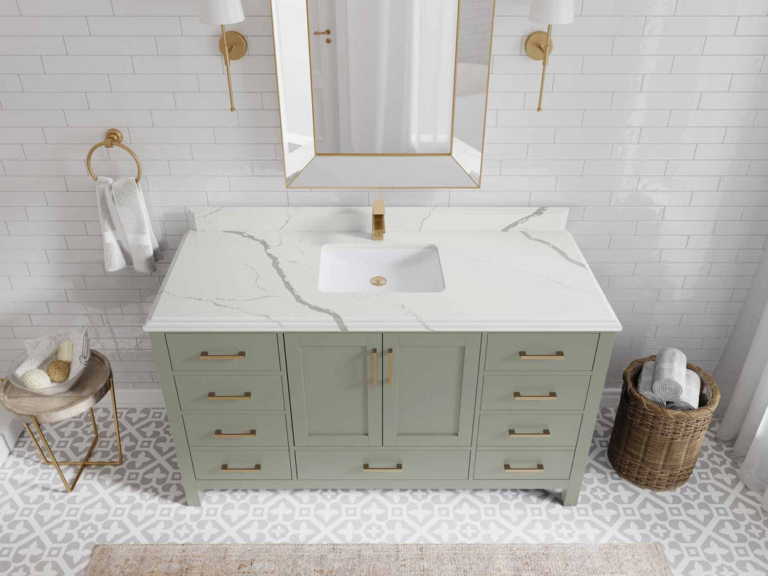 Malibu 60 in. W x 22 in. D Single Sink Bathroom Vanity - Willow Bath and Vanity