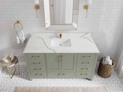 Malibu 60 in. W x 22 in. D Single Sink Bathroom Vanity - photo 25
