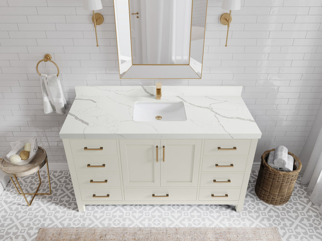 Malibu 60 in. W x 22 in. D Single Sink Bathroom Vanity - Willow Bath and Vanity