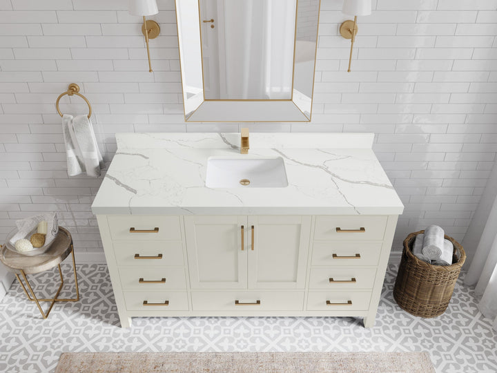 Malibu 60 in. W x 22 in. D Single Sink Bathroom Vanity - photo 16