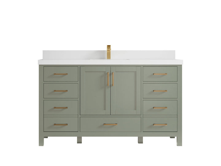 Malibu 60 in. W x 22 in. D Single Sink Bathroom Vanity - photo 42