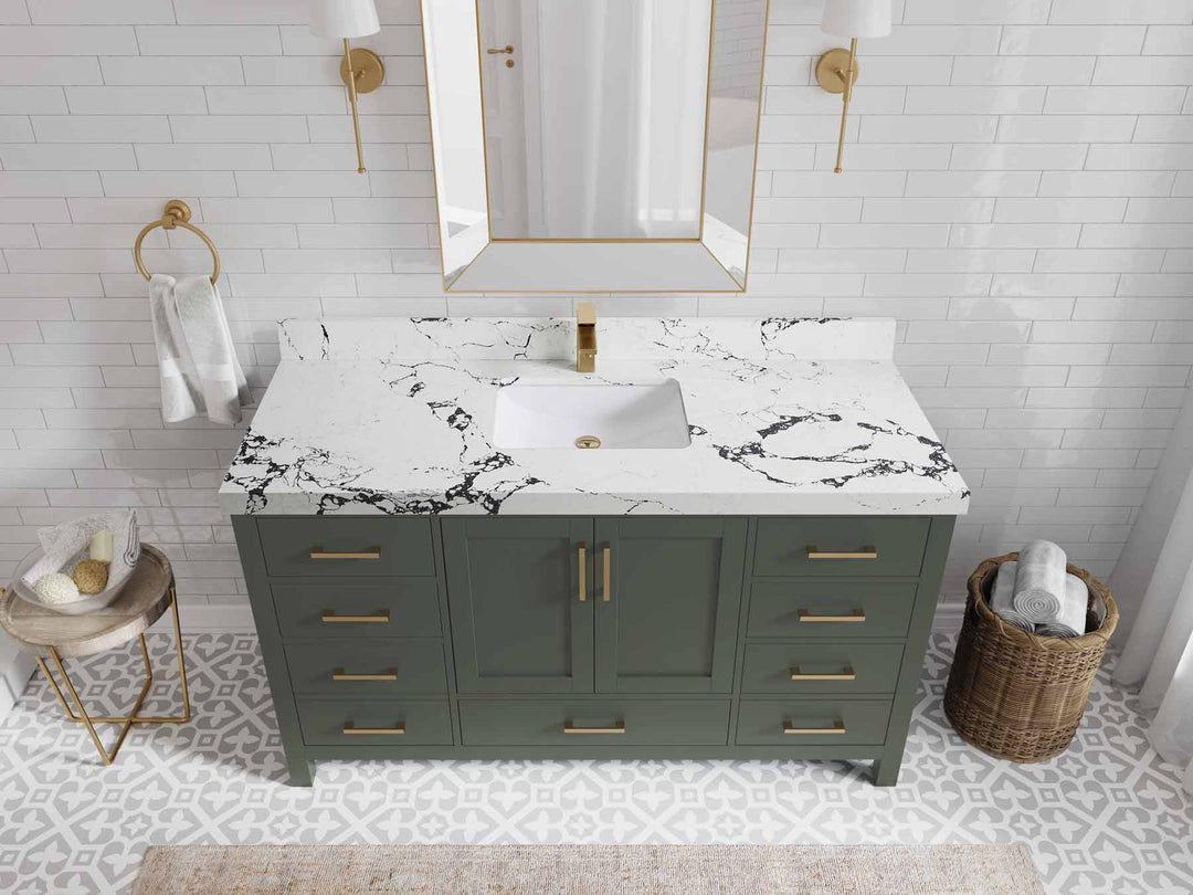 Malibu 60 in. W x 22 in. D Single Sink Bathroom Vanity - Willow Bath and Vanity