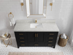 Malibu 60 in. W x 22 in. D Single Sink Bathroom Vanity - photo 32
