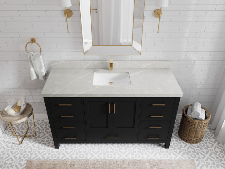 Malibu 60 in. W x 22 in. D Single Sink Bathroom Vanity - photo 32