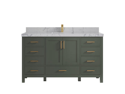 Malibu 60 in. W x 22 in. D Single Sink Bathroom Vanity - Willow Bath and Vanity