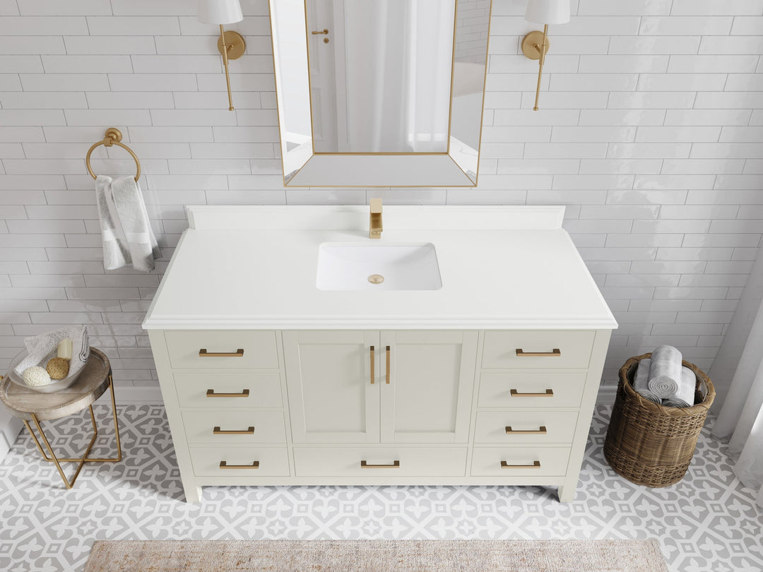 Malibu 60 in. W x 22 in. D Single Sink Bathroom Vanity - Willow Bath and Vanity